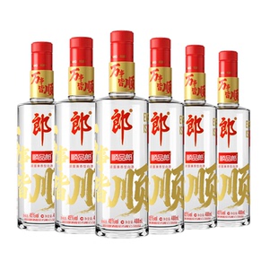 郎酒 45度顺品郎红顺浓酱兼香型白酒488ml*6瓶礼盒款佳节送礼优选