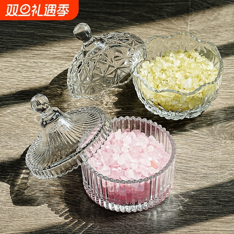 天然消磁白水晶碎石原石标本宝石摆件手链消磁石净化水晶碗消磁碗