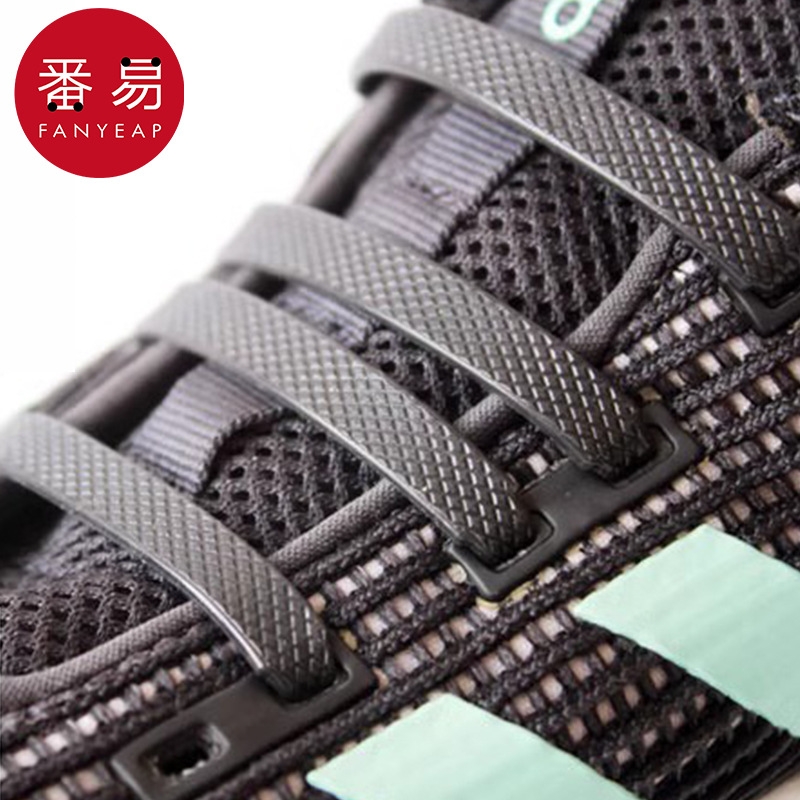 鞋带/硅胶AK1sn0-懒人鞋带方便免系鞋带扣黑色鞋带硅胶鞋绳儿