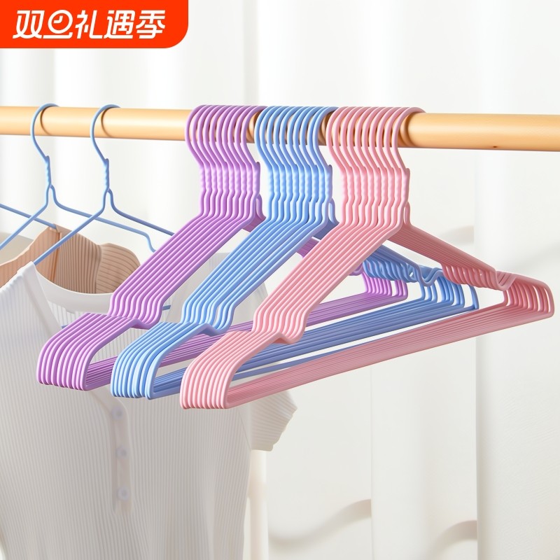 衣架家用加粗衣服架撑子儿童无痕防滑宿舍学生收纳衣挂钩阳台螺旋