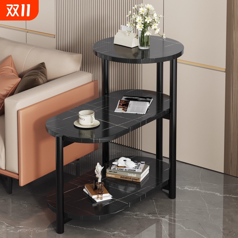 沙发边柜侧边柜桌子简易家用小茶几置物架角几轻奢高级感边几边桌