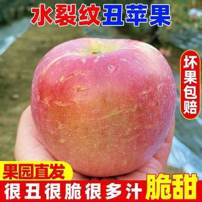 脆甜山西红富士运城冰糖心新鲜水果丑苹果批发应当季整箱果园单果