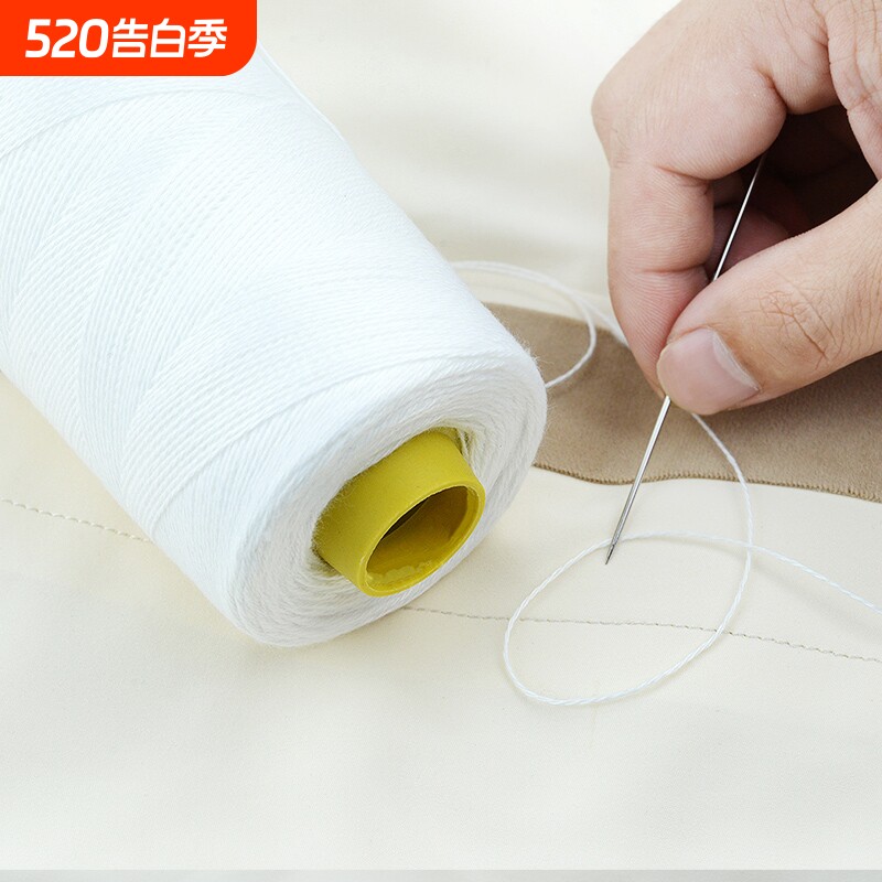 缝被子专用手缝针线加粗棉线手工家用大卷缝衣服的线白色缝衣线