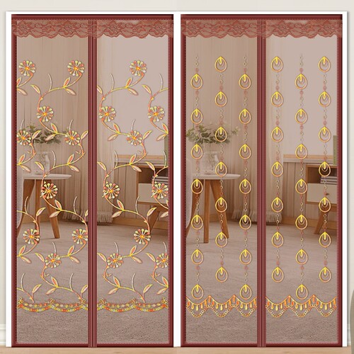 夏季加密全磁块魔术贴防蚊纱门帘