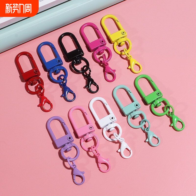 彩色烤漆门扣挂303龙虾扣钥匙扣公仔包包个性挂件配饰DIY材料结