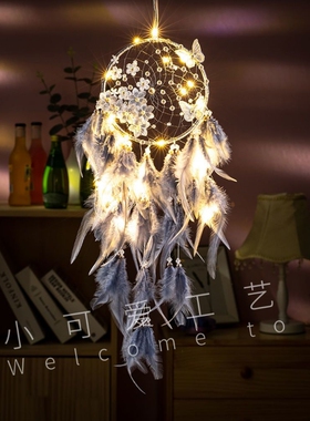 送同学生日礼物捕梦网吊饰女孩创意兔耳朵房间挂饰卧室装饰品