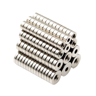 强力磁铁圆形带孔吸铁石钕铁硼磁铁贴片固定器高强吸力小磁石磁钢