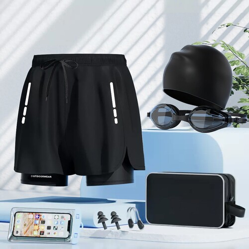 男士泳裤防尴尬新款速干大码