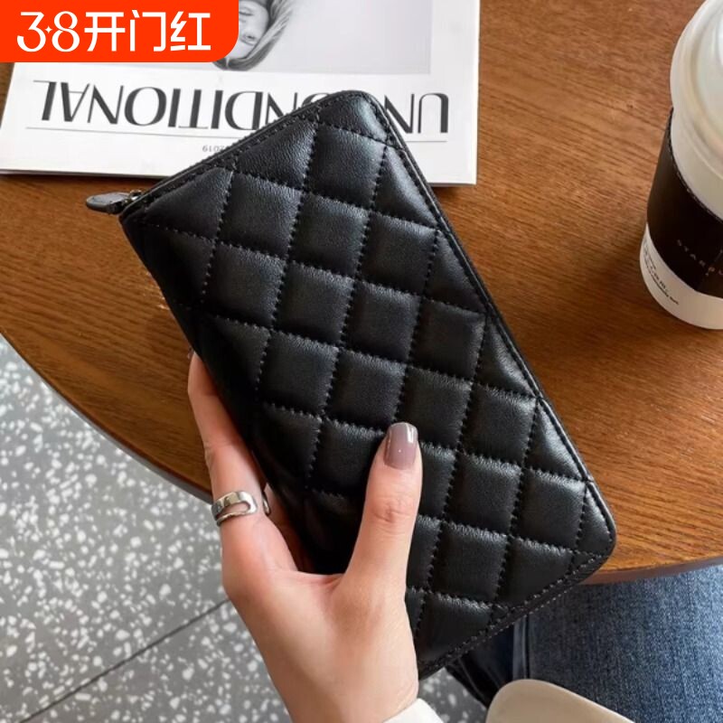 女士钱包女长款多功能皮夹2025新款时尚卡包手拿包钱夹拉链大容量