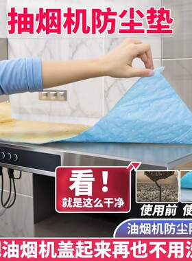 抽油烟机顶部防油垫吸油棉厨房防油贴纸油烟机防尘罩隔灰吸附复合