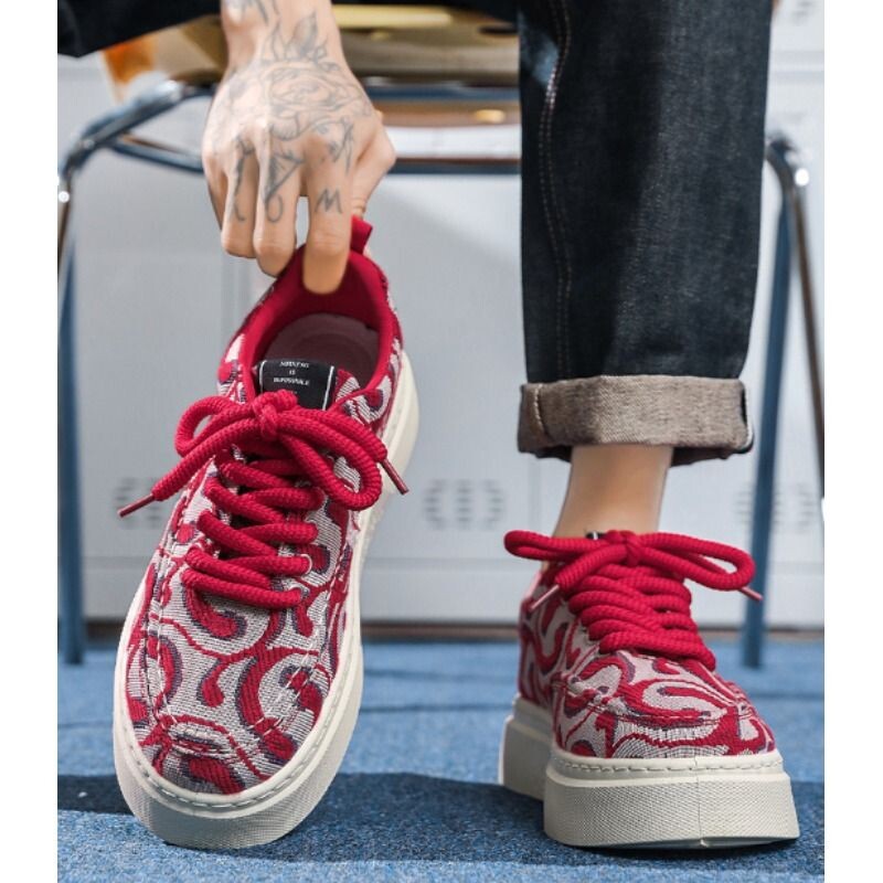 男士帆布鞋秋季男鞋百搭透气休闲板鞋小众运动潮鞋舒适黑色潮流