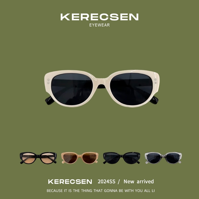 夏日辣妹ins复古猫眼情侣墨镜