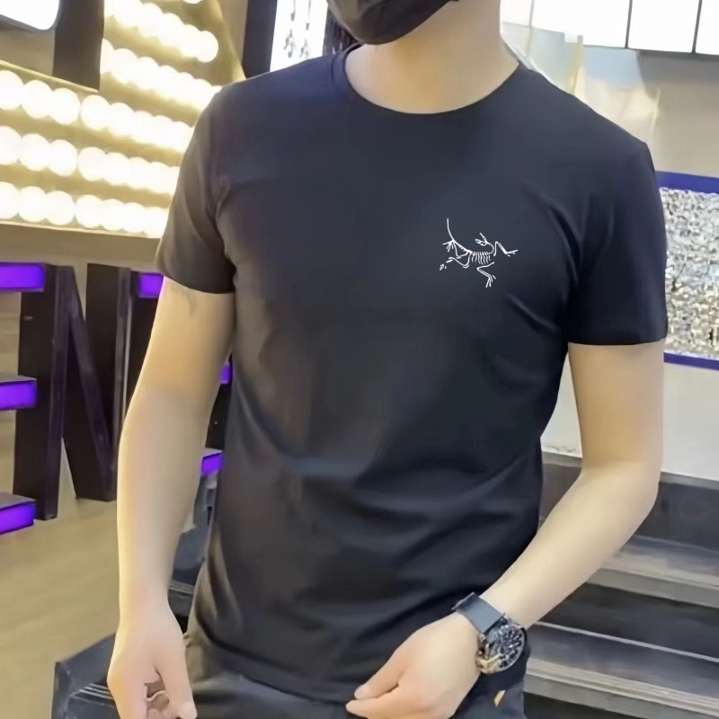 夏季纯棉新款短袖T恤衫230g男士宽松圆领休闲上衣潮牌百搭半袖t