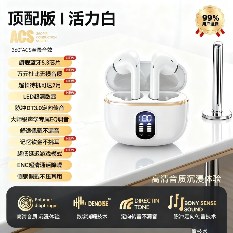 蓝牙耳机2025新款入耳式无线主动降噪高音质运动适用索尼政府补贴