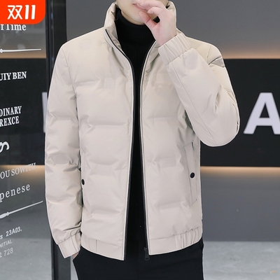 轻薄温暖羽绒服男士高端外套冬季2025新款简约休闲冬装上衣修身款