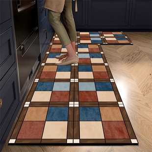 硅藻泥厨房防滑防油地垫长条吸水垫专用防水地毯脚垫免清洗免洗