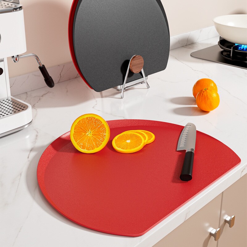 TPU菜板防霉抗菌家用食品级砧板切菜板切水果厨房双面半圆形案板