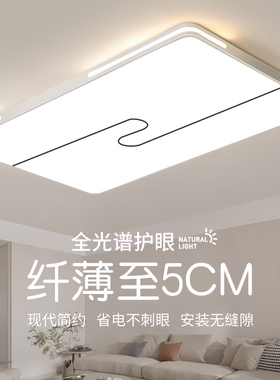 LED吸顶灯全光谱护眼客厅灯现代简约大气2026新款卧室灯中山灯具