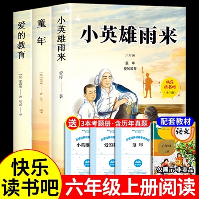 全套3册小英雄雨来快乐读书吧