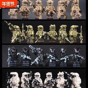兼容乐高积木玩具2025军事人仔士兵小人偶武器特种兵突击队拼装
