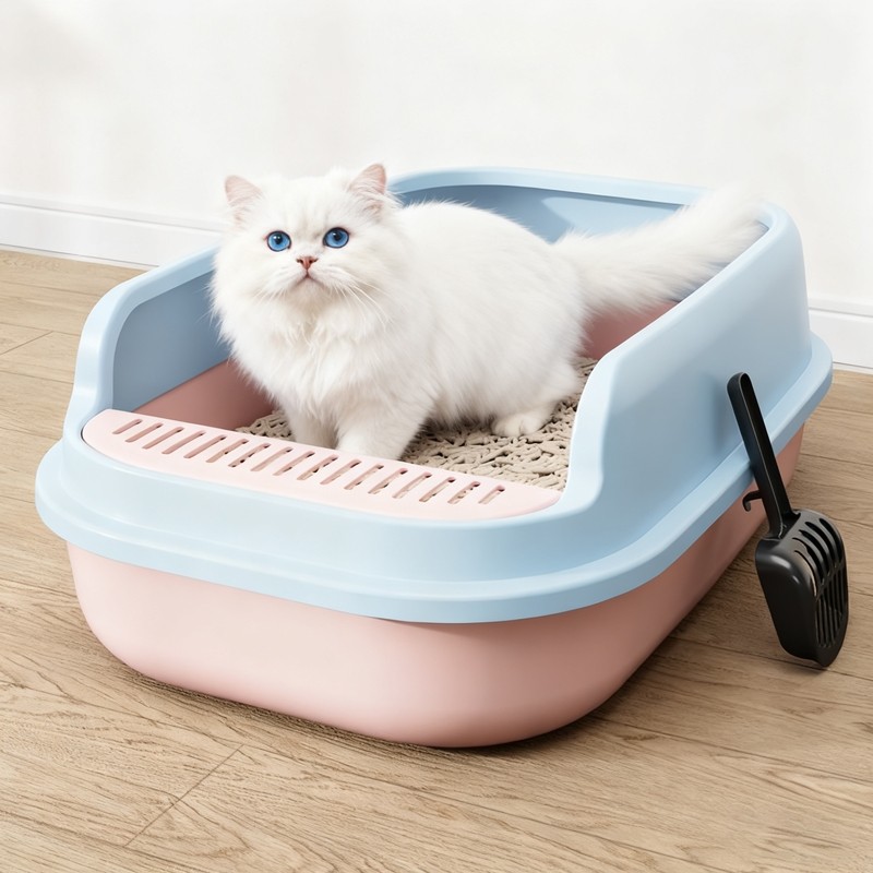 猫砂盆超大号防外溅猫厕所特大防臭半封闭式猫屎盆巨大幼猫咪用品