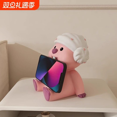 露比支架桌面摆件可爱装饰品架玩偶小海狸手办礼物