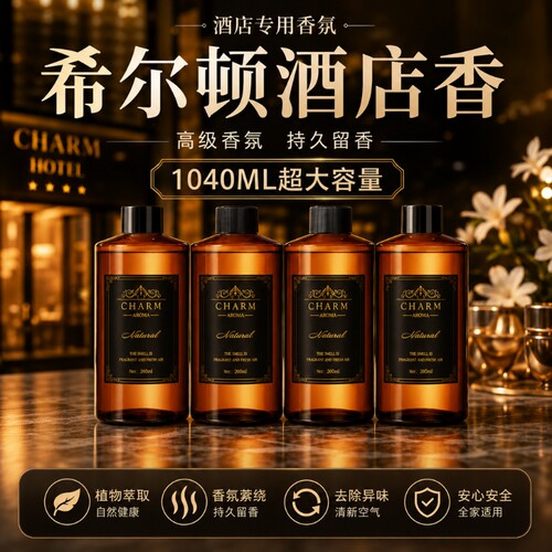 希尔顿香薰补充液桌面车载摆件