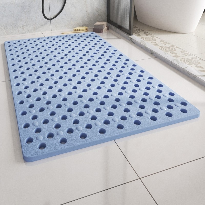 浴室防滑垫卫生间地垫洗澡间淋浴房脚垫防摔排水吸盘新款硅胶沐浴