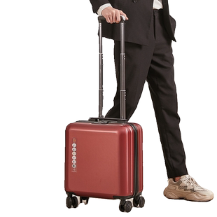 行李箱pc耐磨18寸旅行箱女小型轻便飞机男高级感商务登机密码箱20