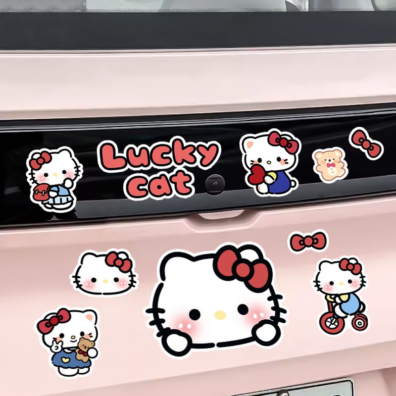 凯蒂猫电动车车身划痕遮挡