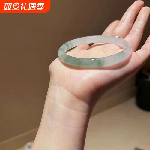 冰翠浅绿手镯|超1000次加购