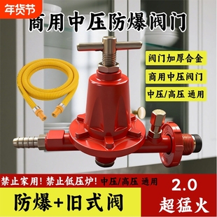 商用新国标防爆煤气罐高压阀减压阀燃气安全阀液化气中压阀猛火灶