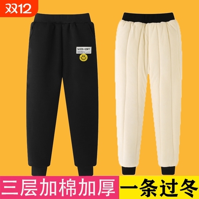 棉裤冬季加绒加厚一条外穿