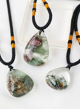 绿幽灵吊坠吊坠天然白水晶