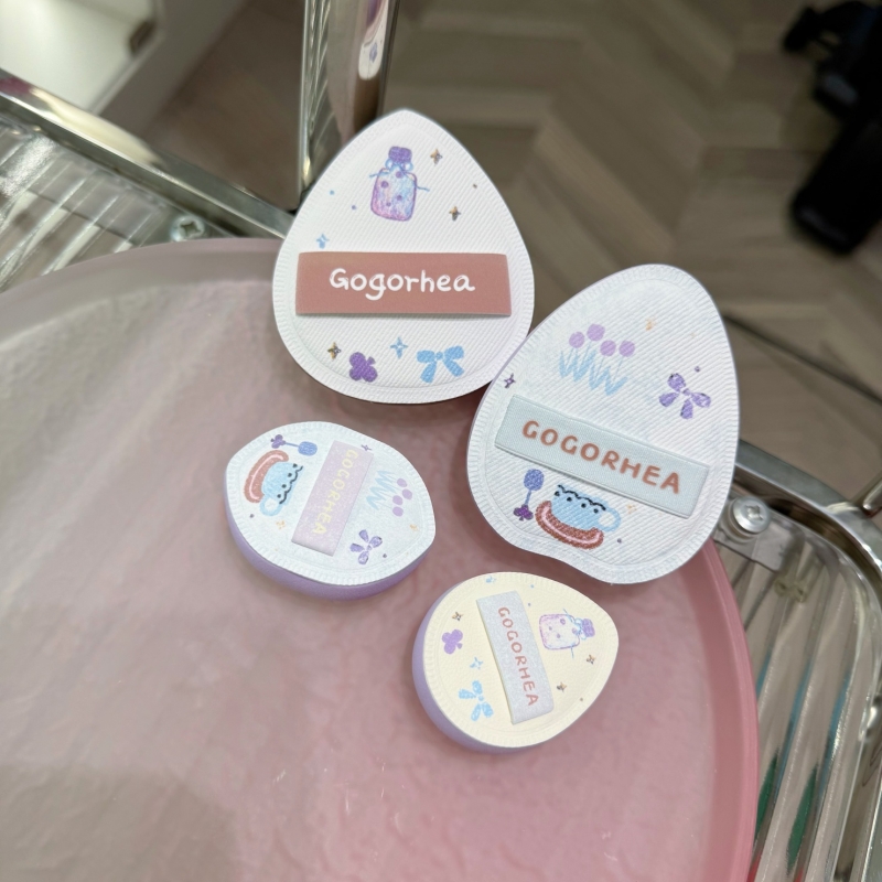 GOGORHEA|茶话会棉花糖粉扑干湿两用不吃粉化妆粉底液专用拇指