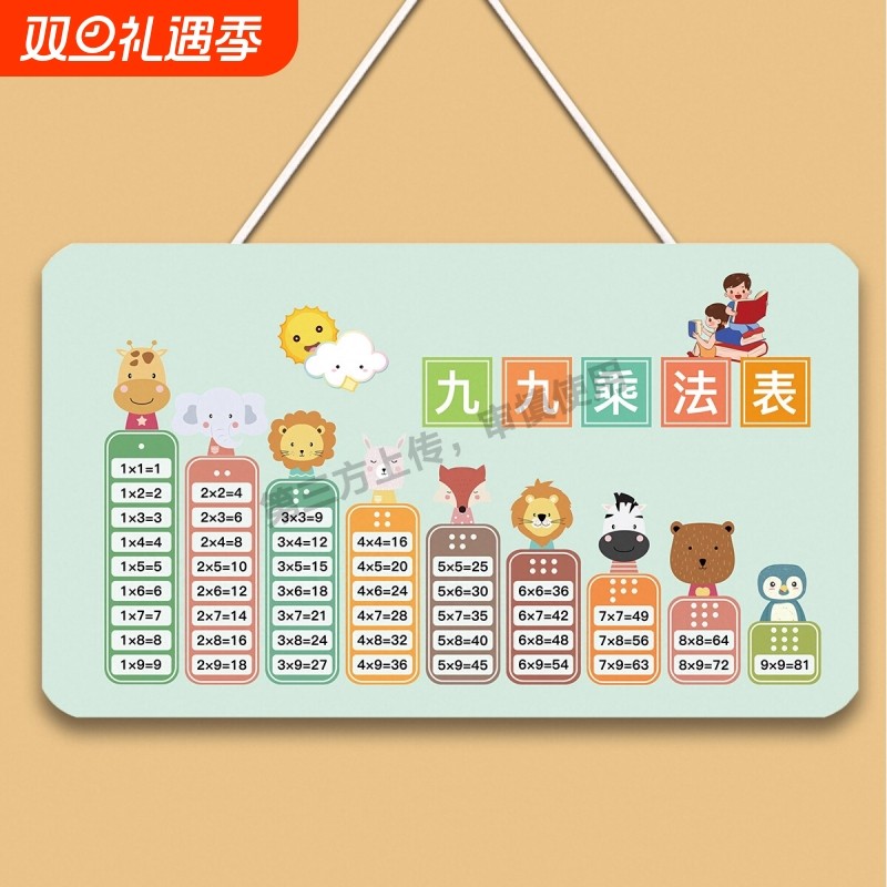 儿童ins韩风立式屏风认知卡婴幼儿围栏启蒙早教双面数字动物玩具