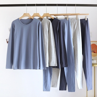 保暖内衣全棉打底衬衣衬裤 纯棉莱卡棉长袖 男春秋冬季 红豆秋衣秋裤