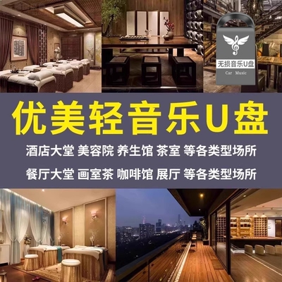门店轻音乐钢琴曲茶室纯音乐钢琴曲音乐U盘纯琵琶曲独奏钢琴曲