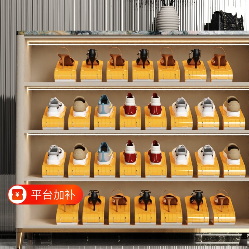 可调节鞋架双层鞋托鞋柜分层整理拖鞋鞋子置物架收纳盒架省空间
