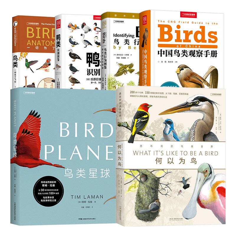 中国国家地理鸟类图鉴百科中国鸟类观察手册 鸟类行为图鉴 鸭类识别图鉴 何以为鸟 鸟类星球 鸟类一切为了飞行