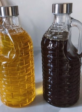 大容量把手玻璃密封壶自酿酒壶厨房酱油醋壶食用油豆油油茶冷水壶