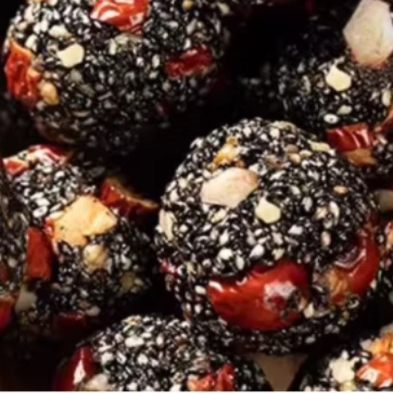 黄芪党参黑芝麻丸小包装发健康养生小零食休闲小吃食品饼干核桃仁