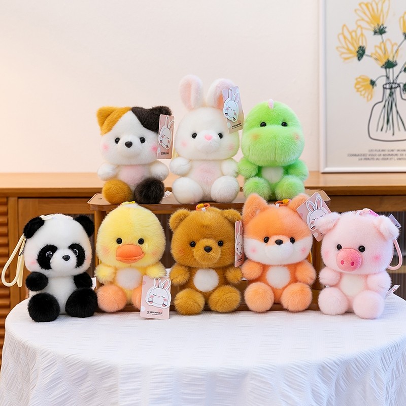 可爱掌中宝玩偶毛绒布娃娃公仔钥匙扣公仔玩偶毛绒挂饰桌伴玩偶