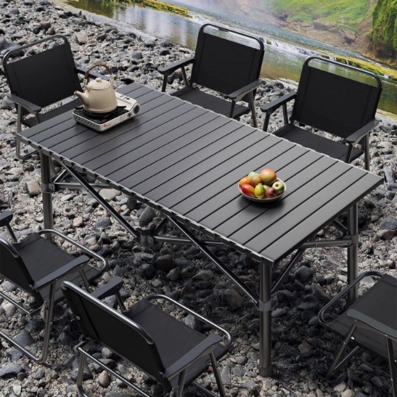 露营桌椅便携式户外折叠桌蛋卷桌野餐桌简易摆摊小桌子可折叠阳台