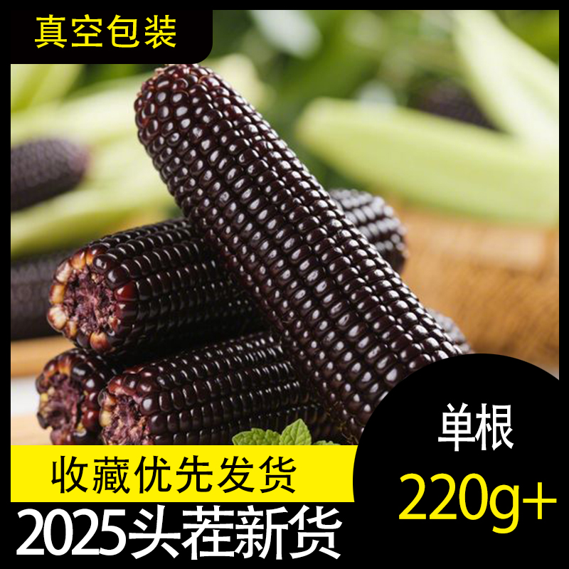 黑玉米糯玉米新鲜现摘软糯香甜黏玉米棒子代餐独立装