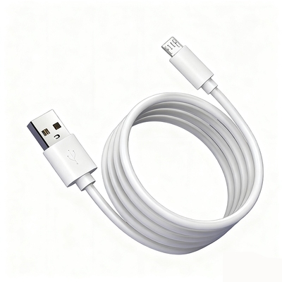 适用安卓数据线快充充电线老式接口microusb梯形白色1米