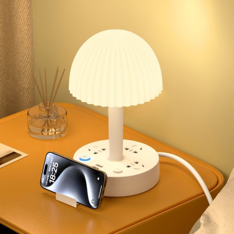 LED台灯插座多孔带USB多功能家用卧室床头灯学生宿舍插排接线板,电子/电工,接线板,淘宝优惠券,粉丝福利购,淘宝优惠卷