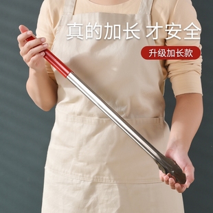 烤肉夹不锈钢食品夹家用厨房油炸烧烤夹加厚加长耐高温防烫夹子