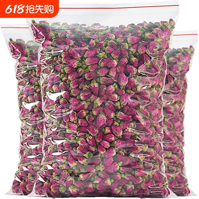 玫瑰花茶山东平阴干花泡茶干无硫花瓣食用重瓣玖瑰茶包官方旗舰店