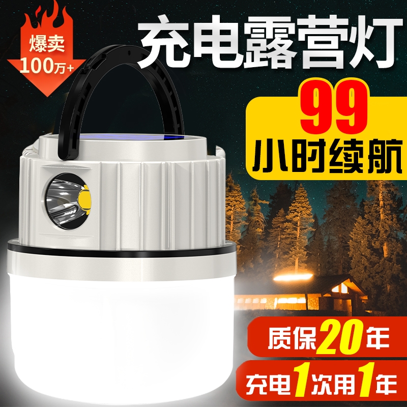 跨境新款太阳能伸缩球泡灯LED野营灯充电帐篷露营灯地摊夜市灯